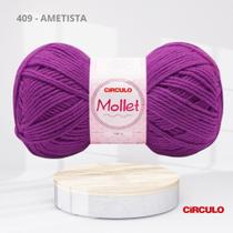 Fio Mollet 100g 200m 100% Acrílico para Crochê, Tricô e Artesanato Cor:409 - AMETISTA