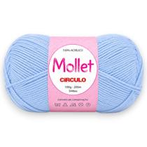 Fio Mollet Círculo 100g 200m Cor 3013 Glace para Tricô, Crochê e Artesanato Fio Mollet Círculo 100g 200m Cor 3013 Glace para Tricô, Crochê e Artesanato