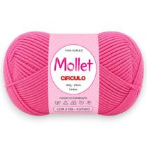 Fio Mollet Círculo 100g 200m Cor 3128 Cupido para Tricô, Crochê e Artesanato Fio Mollet Círculo 100g 200m Cor 3128 Cupido para Tricô, Crochê e Artesanato