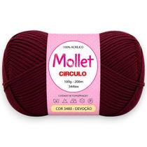Fio Mollet Círculo 100g 200m Cor 3480 Devoção para Tricô, Crochê e Artesanato Fio Mollet Círculo 100g 200m Cor 3480 Devoção para Tricô, Crochê e Artesanato