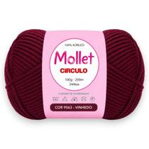 Fio Mollet Círculo 100g 200m Cor 9563 Vinhedo para Tricô, Crochê e Artesanato Fio Mollet Círculo 100g 200m Cor 9563 Vinhedo para Tricô, Crochê e Artesanato