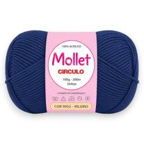 Fio Mollet Círculo 100g 200m Cor 9952 Veleiro para Tricô, Crochê e Artesanato Fio Mollet Círculo 100g 200m Cor 9952 Veleiro para Tricô, Crochê e Artesanato