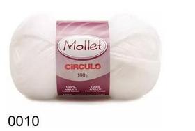 Fio Mollet Círculo 100g - Cor 0010 - Branco - 200 Metros