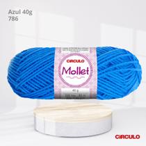 Fio Mollet Circulo 40g Cor Azul 786