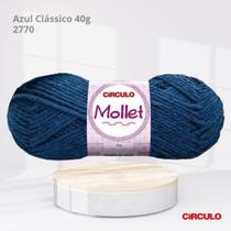 Fio Mollet Circulo 40g Cor Azul Clássico 2770