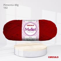 Fio Mollet Circulo 40g Cor Pimenta 142