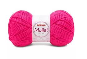 Fio Mollet Círculo Cor 0385 Rosa Neon 100g - Ideal para Tricô e Crochê