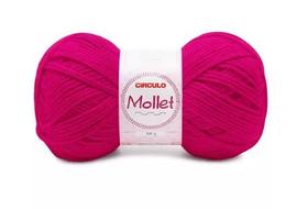 Fio Mollet Círculo Cor 0390 Magenta 100g - Ideal para Tricô e Crochê Fio Mollet Círculo Cor 0390 Magenta 100g - Ideal para Tricô e Crochê