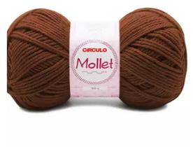 Fio mollet circulo cor 0850 castanho 100 gr