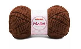 Fio Mollet Círculo Cor 0850 Castanho 100 Gramas - 200 Metros Fio Mollet Círculo Cor 0850 Castanho 100 Gramas - 200 Metros
