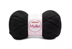 Fio Mollet Círculo Cor 0940 Preto 100 Gramas - 200 Metros Fio Mollet Círculo Cor 0940 Preto 100 Gramas - 200 Metros