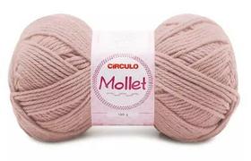 Fio Mollet Círculo Cor 3013 Glacê 100g - Ideal para Tricô e Crochê