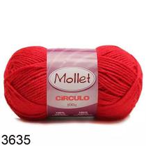 Fio Mollet Círculo Cor 3635 Paixão 100 Gramas - 200 Metros
