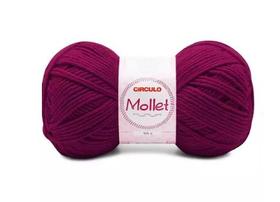 FIO MOLLET CIRCULO COR 3914 BEGONIA 100 GR - Fio de Tricô e Crochê