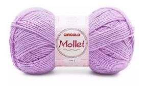 FIO MOLLET CIRCULO COR 6747 TULIPA-LILÁS 100 GR - Fio de Tricô e Crochê FIO MOLLET CIRCULO COR 6747 TULIPA-LILÁS 100 GR - Fio de Tricô e Crochê