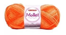 Fio Mollet Círculo Cor 9059 Abóbora 100g - 200 Metros