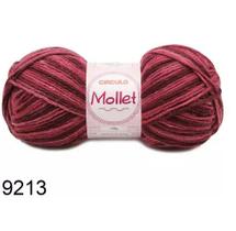 FIO MOLLET CIRCULO COR 9213 MESCLA MALBEC 100 GR - Fio de Tricô e Crochê