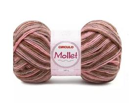 Fio Mollet Círculo Cor 9375 Mescla Baú 100 Gramas - 200 Metros Fio Mollet Círculo Cor 9375 Mescla Baú 100 Gramas - 200 Metros