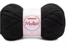 Fio mollet circulo cor 940 preto 100 gr