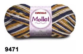 Fio mollet circulo cor 9471 mescla toronto 100 gr Fio mollet circulo cor 9471 mescla toronto 100 gr