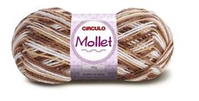 Fio mollet circulo cor 9687 mescla caravela 100 gr