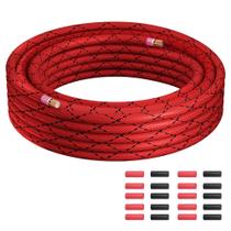 Fio Mygatti 8 AWG 15 m com revestimento trançado de nylon e cobre alumínio Fio Mygatti 8 AWG 15 m com revestimento trançado de nylon e cobre alumínio