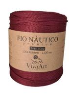 Fio Náutico 3mm 500g Cor Marsala - Viva Art Armarinhos