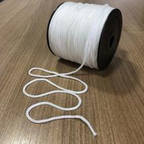 Fio Náutico Cordão Corda Branco 3mm - Rolo 100 Metros - 3 Unidades