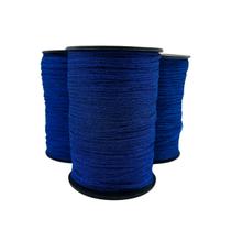 Fio Náutico Poliéster Azul Royal 4mm 100m Metálico Linha Rabo de Rato - Macall