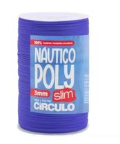 Fio náutico poly slim 3mm cor 2762 jacarandá 400g com 350 metros