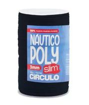 Fio náutico poly slim 3mm cor 2856 azul marinho 400g com 350 metros