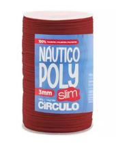Fio náutico poly slim 3mm cor 4177 rooibos 400g com 350 metros