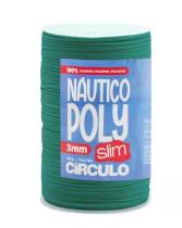 Fio náutico poly slim 3mm cor 5363 esmeralda 400g com 350 metros