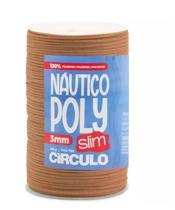 Fio náutico poly slim 3mm cor 7148 kraft 400g com 350 metros
