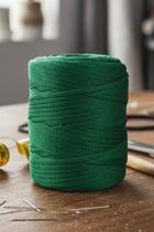 Fio Náutico Premium 100% Poliéster 5mm 500g 2200 Tex Crochê Verde Bandeira