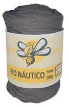 Fio Náutico Premium Poliéster 5mm 500g Trico Croche Cinza 18 - Angry Bee