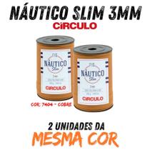 Fio náutico slim 3mm circulo 400g kit com 02 un