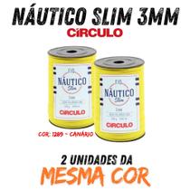 Fio náutico slim 3mm circulo 400g kit com 02 un