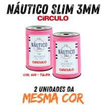 Fio náutico slim 3mm circulo 400g kit com 02 un