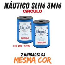 Fio náutico slim 3mm circulo 400g kit com 02 un