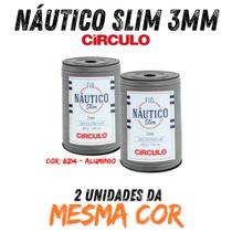 Fio náutico slim 3mm circulo 400g kit com 02 un