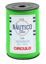 Fio náutico slim círculo 3mm cor 5247 verde neon
