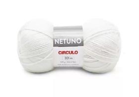 FIO NETUNO CÍRCULO COR 8001 BRANCO 100 GR - Fio de Tricô e Crochê