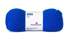 Fio Nina 40g - Cor 512 Royal - Ideal para Tricô, Crochê e Bordado