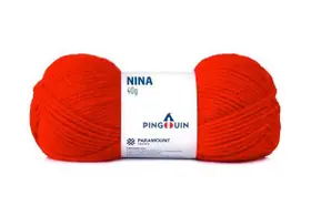 FIO NINA 40GR COR 0314 TOMATE - 106m de Comprimento FIO NINA 40GR COR 0314 TOMATE - 106m de Comprimento
