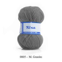 FIO NINA 40GR COR 0805 M. GRANITO - Fio de Acrílico para Tricô e Crochê FIO NINA 40GR COR 0805 M. GRANITO - Fio de Acrílico para Tricô e Crochê