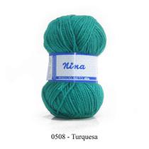 FIO NINA 40GR COR 508 TURQUESA - Lã Básica e Versátil
