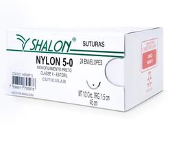Fio Nylon 5-0 Com Agulha Triangular de 2,0cm e 3/8 c/24 Shalon