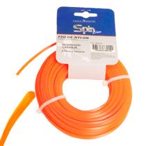 Fio nylon blister c/ 15mts quadrado 2,70mm laranja