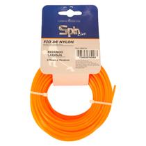 Fio nylon blister c/ 15mts redondo 2,70mm laranja